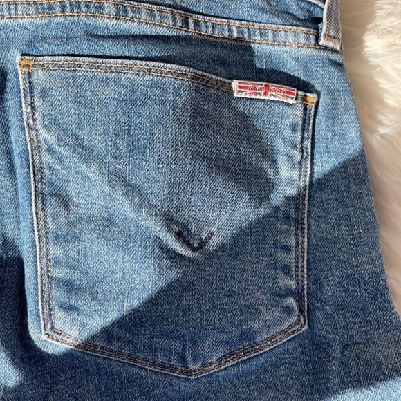 Hudson Riley Relaxed Straight Leg Ring Zip Crop Jeans Sz 27 - Picture 9 of 11